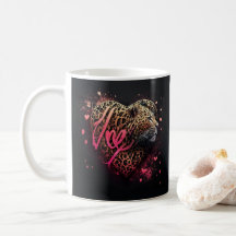 Arte de Grafite de Amor Coração de Leopardo