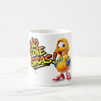 Caneca De Café Arte de Grafite de Protesto pelos Direitos dos Ani