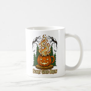 Caneca De Café Arte de Halloween de Café de Bombaim