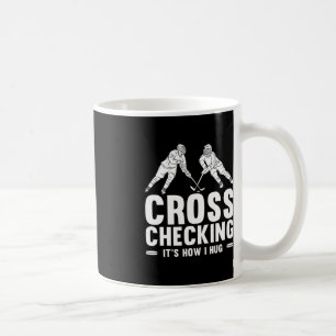 Caneca De Café Arte De Hóquei No Gelo Divertida Para Homens Crian