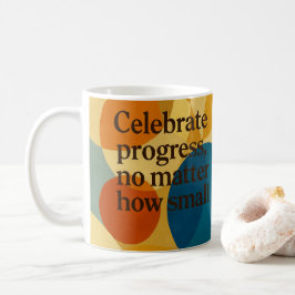 Caneca De Café Arte de IA de citação motivacional de celebração
