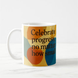 Caneca De Café Arte de IA de citação motivacional de celebração