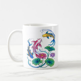 Caneca De Café Arte de Jardim de Água em Estilo Tradicional