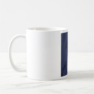 Caneca De Café Arte de Linha Contínua Corredor de Velocidade