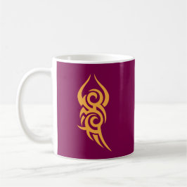 Caneca De Café Arte de Linha Inspirada em Tatuagem Clássica
