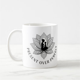 Caneca De Café Arte de Mantra Presente Mãe Filho Lótus