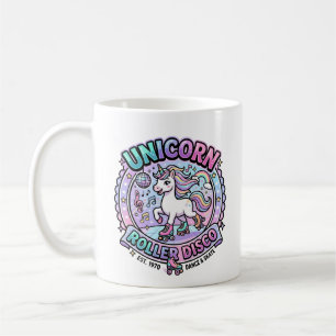 Caneca De Café Arte de Marketplace Pronta para POD Unicorn Roller