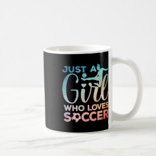 Caneca De Café Arte de Menina de Futebol Para Meninas Crianças Me