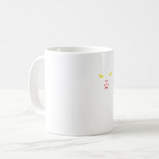 Caneca De Café Arte de Metal Gótico de Sigilo Preto de Gato Preto
