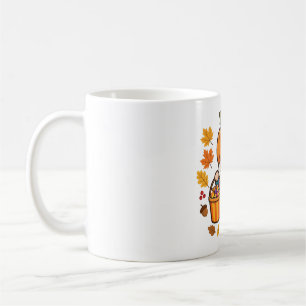 Caneca De Café Arte de Outono Gnome de Halloween com Chapéu de Ab