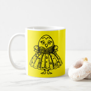 Caneca De Café Arte de Ovo RG RA