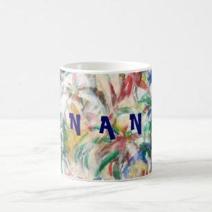 Caneca De Café Arte de pintura digital colorida