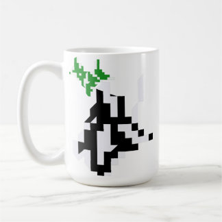 Caneca De Café Arte de Pixel Minimalista do Athleisure do Gamer S