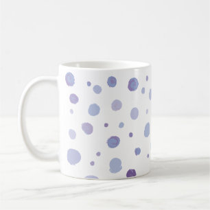 Caneca De Café Arte de Pontos com Pinceladas Orgânicas Fofas