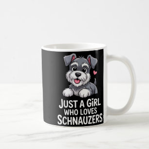 Caneca De Café Arte de Schnauzer para mulheres meninas crianças M