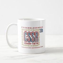 Caneca De Café Arte de selo vintage da Tchecoslováquia ČSSR
