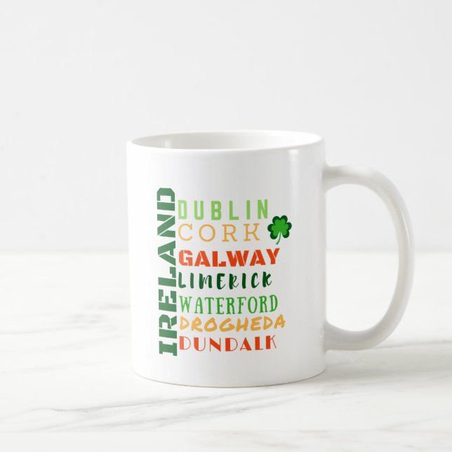 CANECA DE CAFÉ ARTE DE SUB-VIA DA IRLANDA (Direita)