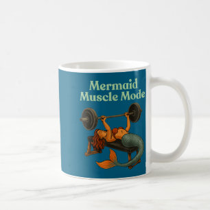Caneca De Café Arte de Treino de Academia Modo Músculo de Sereia