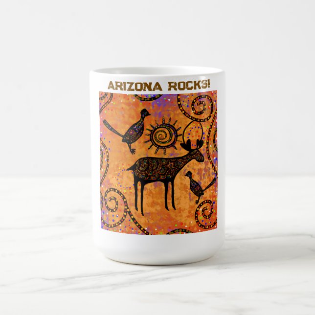 Caneca De Café Arte de Veado (Centro)