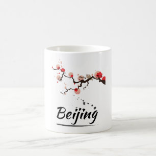 Caneca De Café Arte de Viagem Antiga de Pequim China