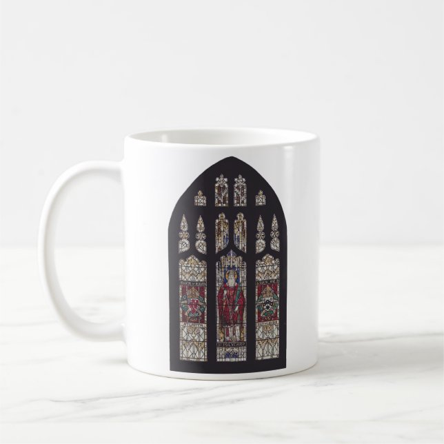 Caneca De Café Arte de Vitral da Catedral de São Policarpo (Esquerda)