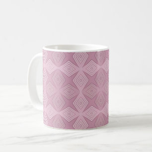 Caneca De Café Arte deco geométrica lilás defumada