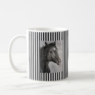 Caneca De Café Arte Desenhada à Mão do Cavalo
