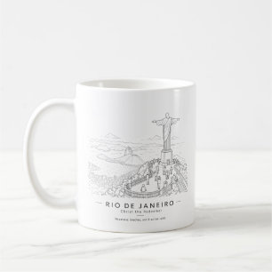 Caneca De Café Arte do Cristo Redentor do Rio de Janeiro