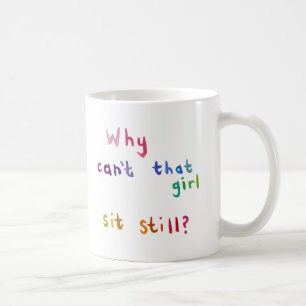 Caneca De Café Arte do divertimento das mulheres das meninas do