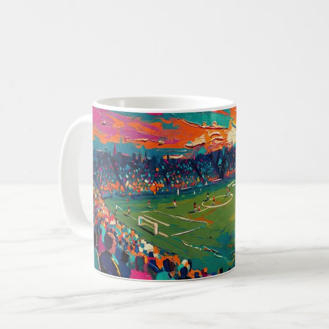 Caneca De Café Arte do Futebol (#1) (Frente Esquerda)