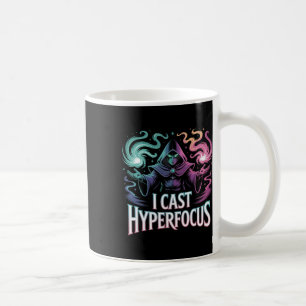 Caneca De Café Arte do jogador de feitiço mágico de hiperfoco Aut