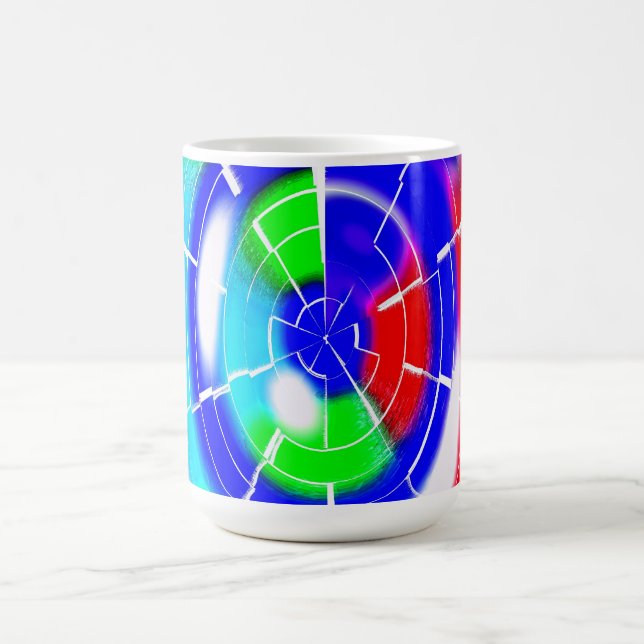 Caneca De Café Arte do labirinto Oval (Centro)
