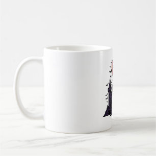 Caneca De Café Arte do Luar Gótico do Castelo de Vampiro
