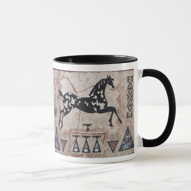 Caneca de café--Arte do nativo americano (Direita)