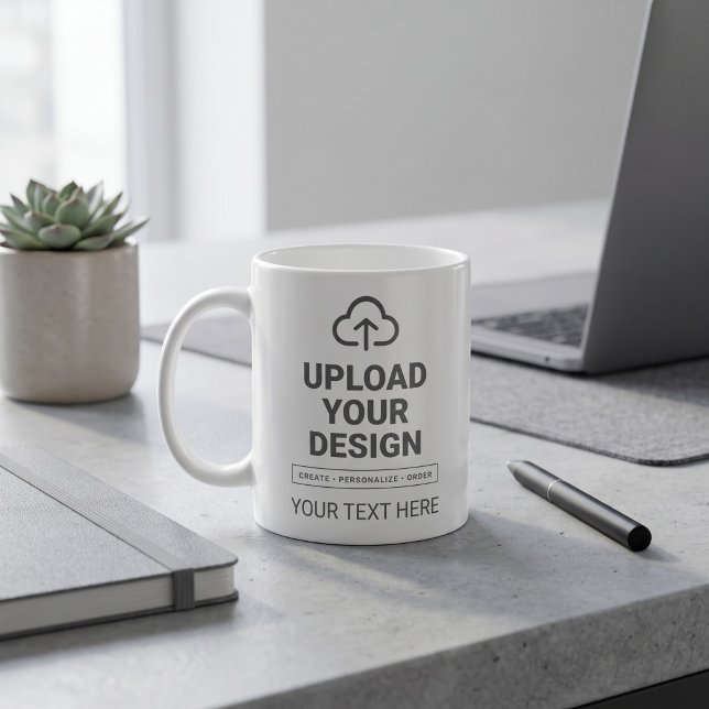 Caneca De Café Arte e Design de Texto (Criador carregado)