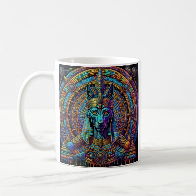Caneca De Café Arte Egípcia Anubis (Esquerda)