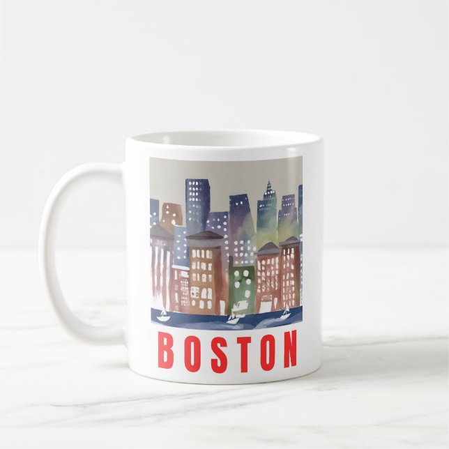 Caneca De Café Arte em Boston: Marcas Históricas (Esquerda)