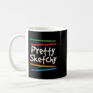 Caneca De Café Arte Encantadora Engraçada Desenho Bonito Artista