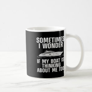 Caneca De Café Arte Engraçada De Barcos Para Homens Barcos