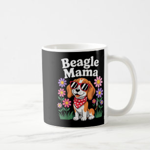 Caneca De Café Arte engraçada de Beagle para mulheres meninas Mãe