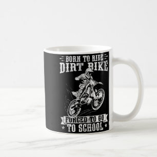Caneca De Café Arte engraçada de bicicleta de terra para meninos 