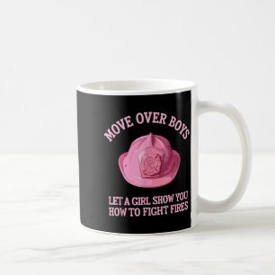 Caneca De Café Arte engraçada de bombeiro para mulheres meninas b