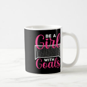 Caneca De Café Arte Engraçada de Futebol Para Meninas Adolescente