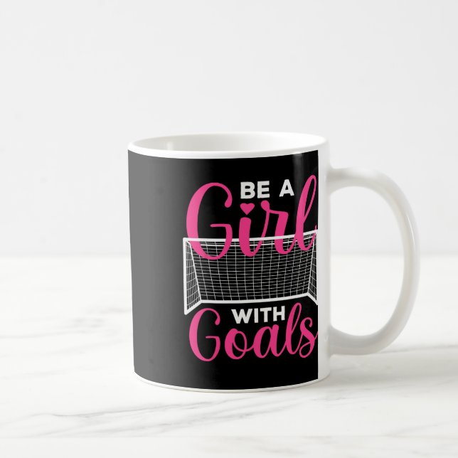 Caneca De Café Arte Engraçada de Futebol Para Meninas Adolescente (Direita)