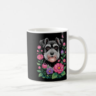 Caneca De Café Arte engraçada de Schnauzer para mulheres amantes 