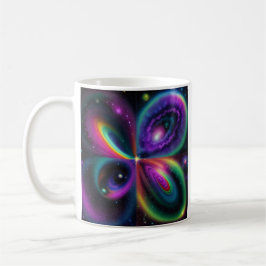Caneca De Café Arte Espacial Abstrata