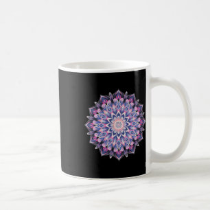 Caneca De Café Arte Espiritual de Ioga Boho Meditação Geometria S