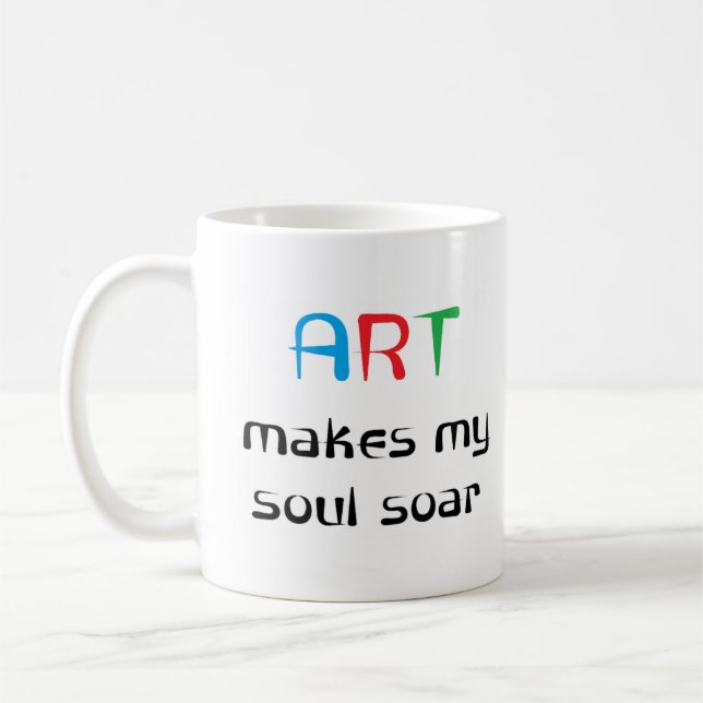 Caneca De Café arte faz minha alma brilhar (Esquerda)