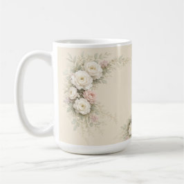 Caneca De Café Arte Floral de Jardim Europeu
