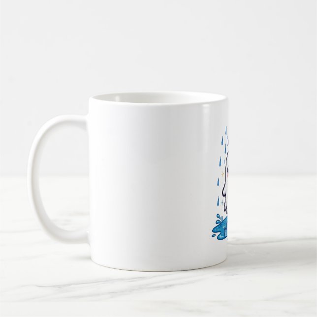 Caneca De Café Arte Fofa de Halloween com Guarda-chuva Fantasma e (Esquerda)